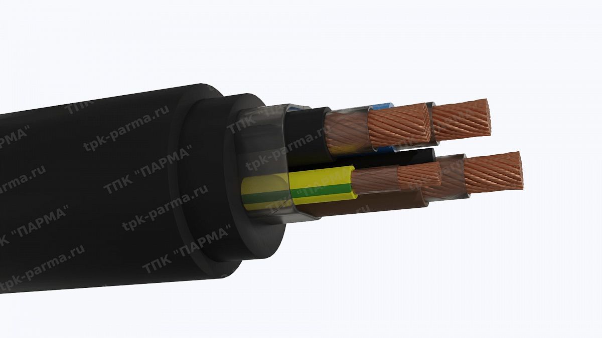 Фотография провода Кабель КПГСН 3х16+1х6,0