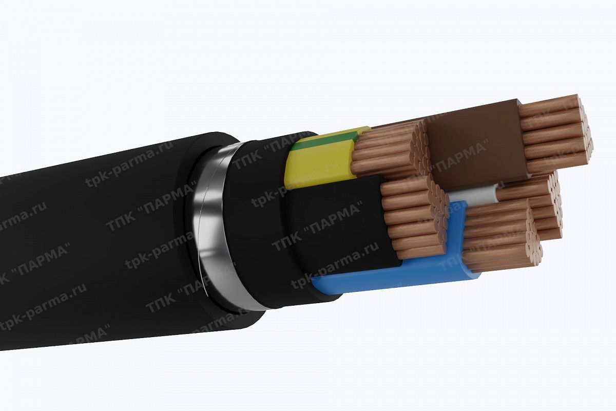 Фотография провода Кабель ВБбШвнг 5х50 - 1кВ